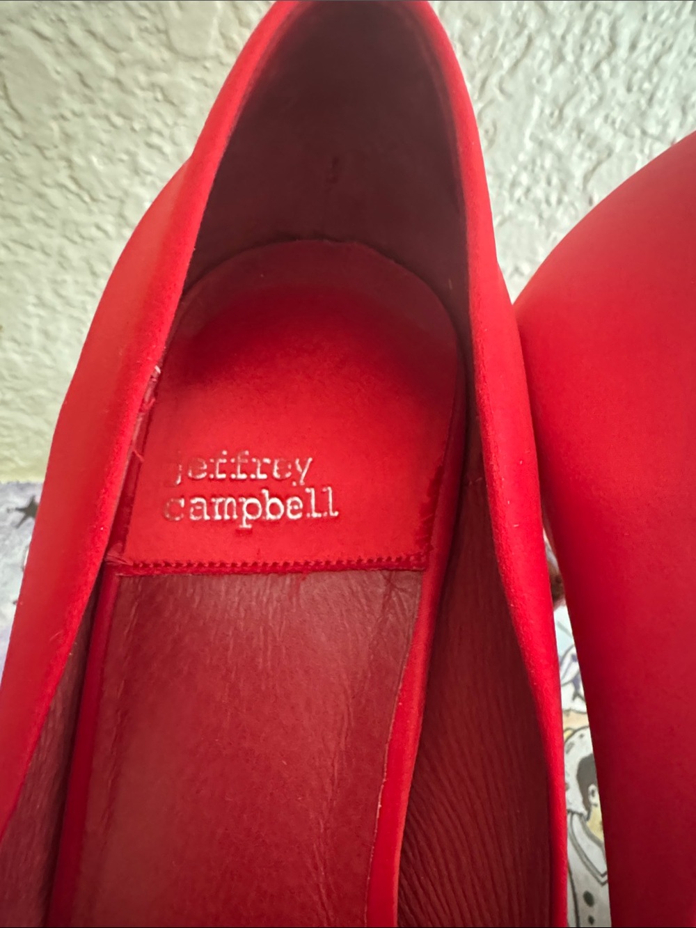 Jeffrey Campbell Red Satin Pointed-Toe Pumps with Bow - Picture 6 of 6